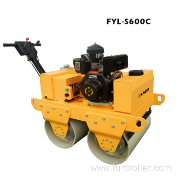 Myanmar Good Sell 550kg Diesel Tandem Vibration Roller Compactor